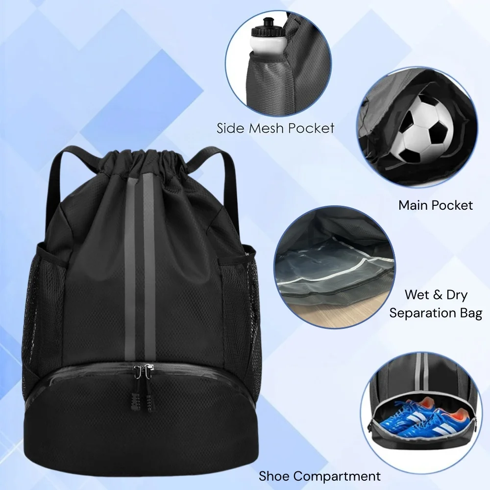 Sac à dos de sport à cordon de - Drawstring Gym Bag avis et prix