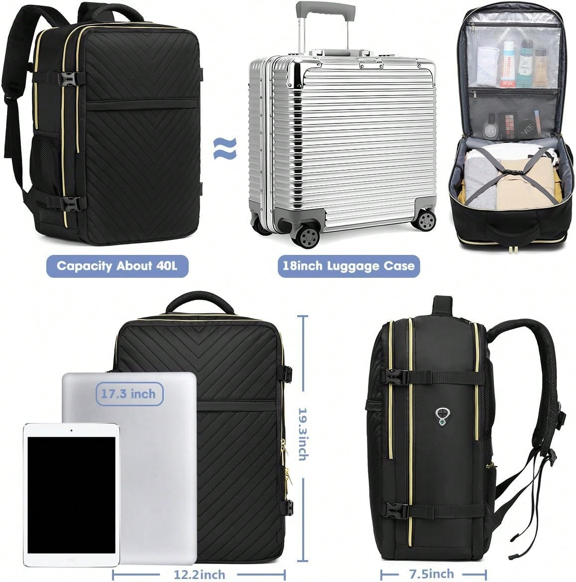 Grand sac à dos de voyage - Sa - Travel Backpack Anti Theft avis et prix