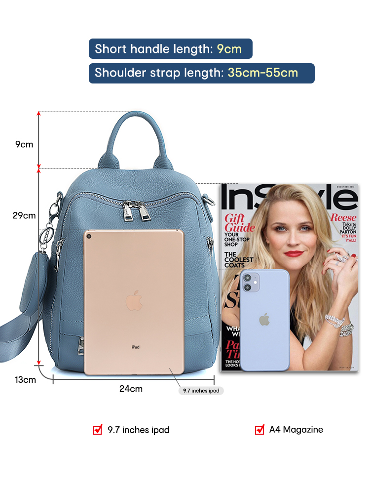 Zency – sac à dos en cuir véri - Fashion Backpack Women avis et prix
